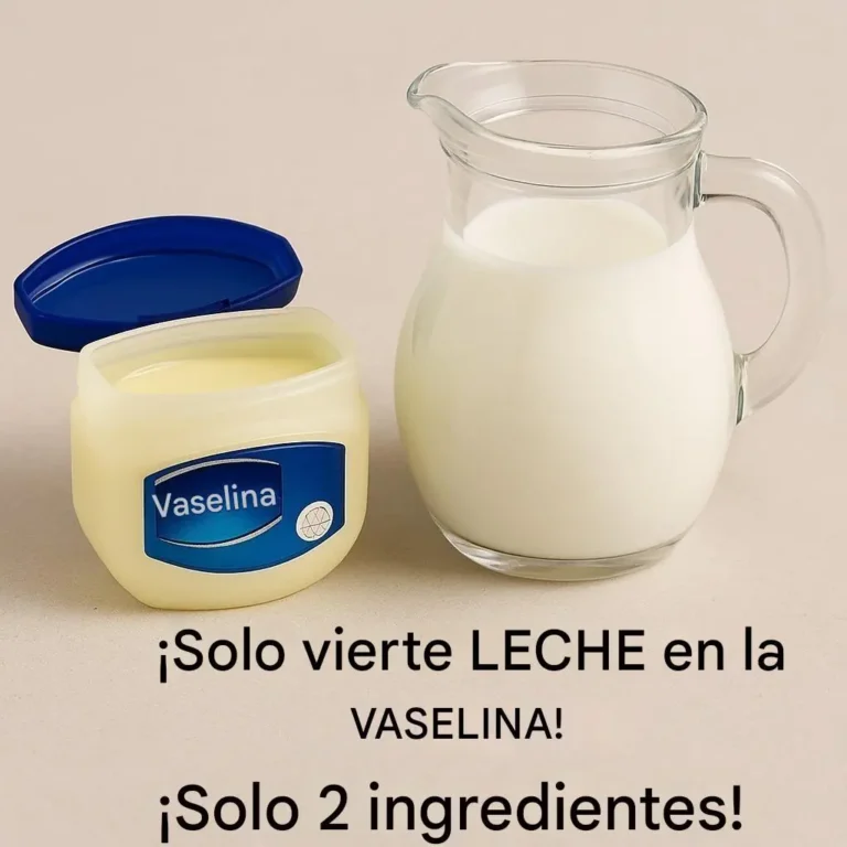 Remedio casero para la piel: Crema de leche y vaselina