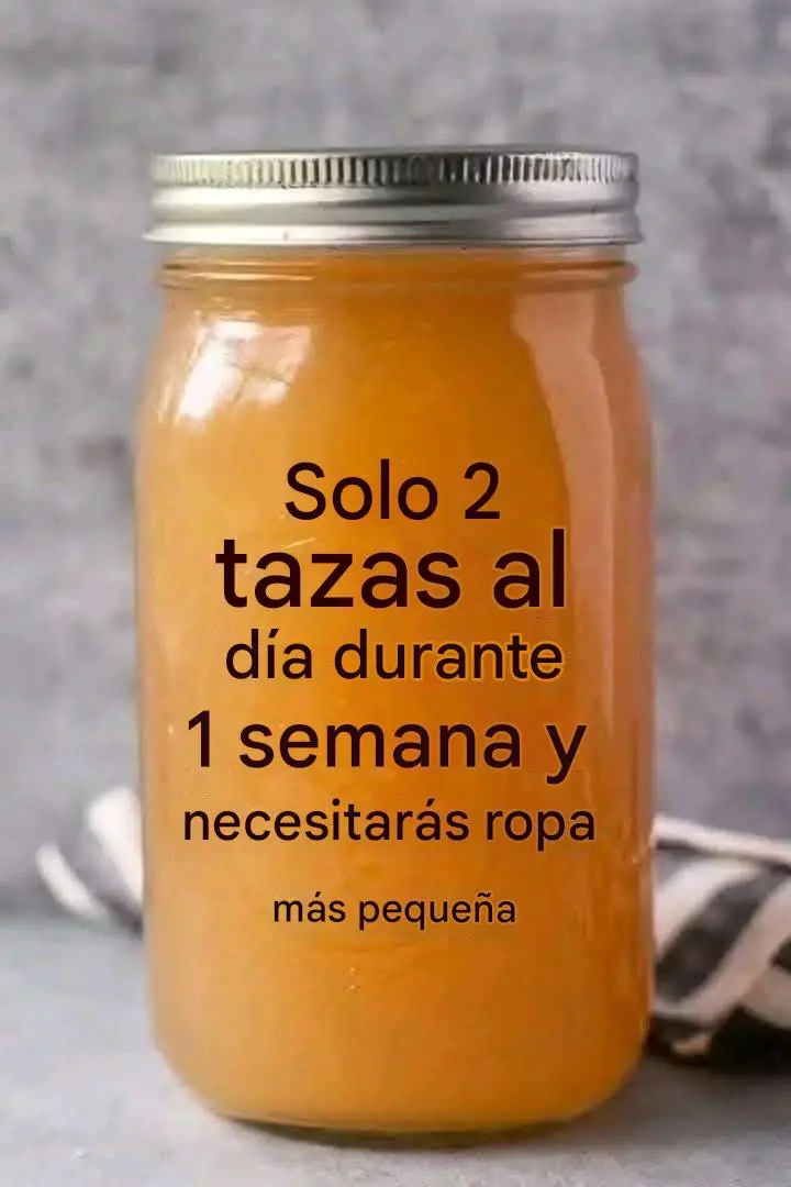 Solo 2 tazas al día durante 1 semana y necesitarás ropa más pequeña